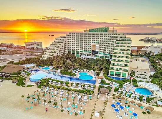 Live Aqua Beach Resort Cancun adults-only luxury resort with oceanfront pools and modern design.