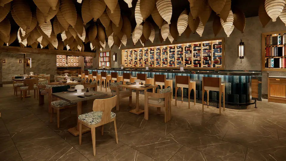 SĪLÙ restaurant at Hyatt Zilara Cancun featuring elegant oceanfront dining, contemporary décor, and upscale Asian-inspired cuisine.